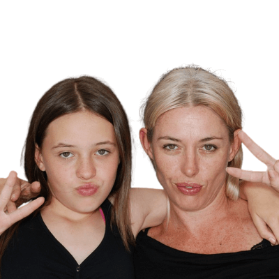 mum and daughter