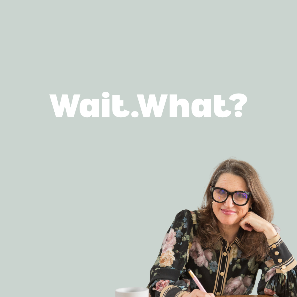 Wait what newsletter banner (1000 x 1000 px)